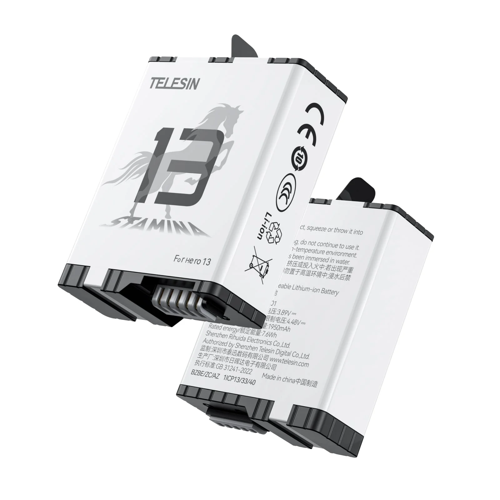 High performance battery for gopro 13