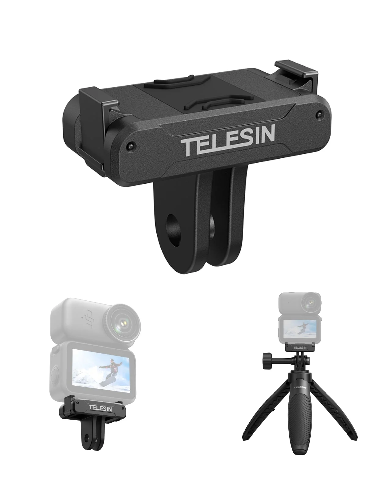 TELESIN Quick-Release Spring Clip for DJI Osmo Nano/Action 6