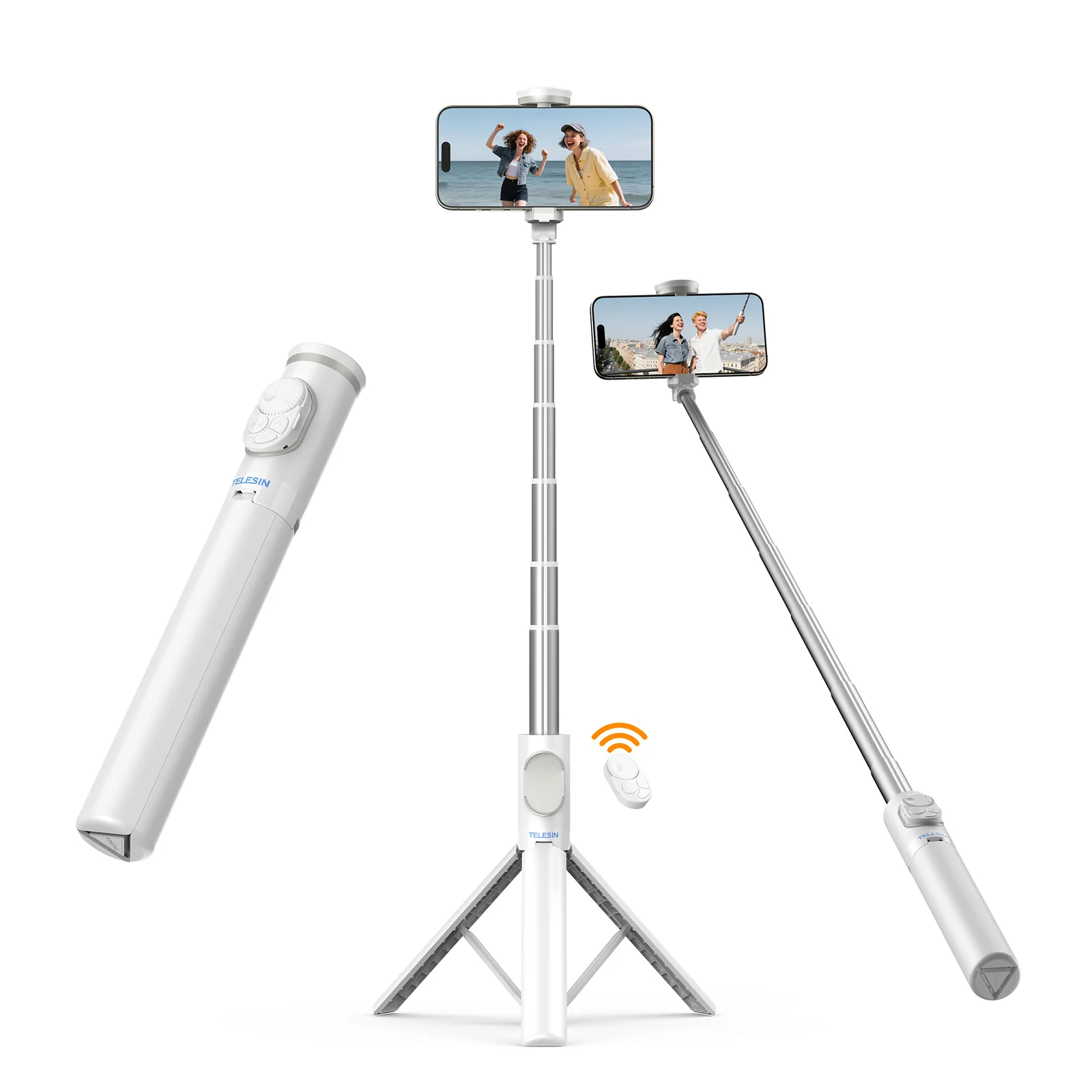 TELESIN 1.3m Tripod Selfie Stick with Zoom - Image 2