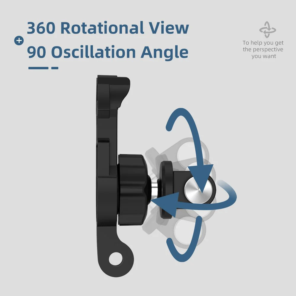 TELESIN 360° Rotate Adjustable Buckle Double J-hook - Image 4