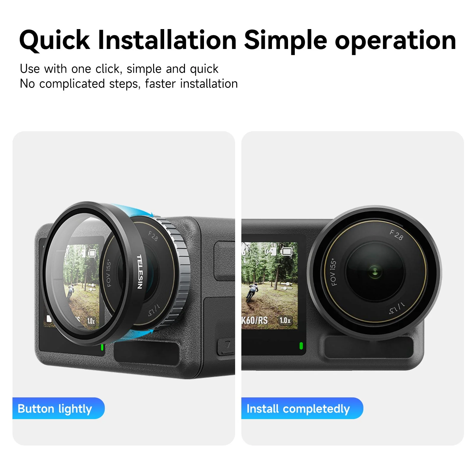 Telesin Filter Set CPL+ ND Filter Set For Action5 Pro/4/3 - Image 8
