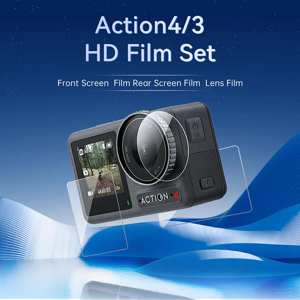 TELESIN HD Protective Film Set for DJI ACTION 3/4 - Image 10