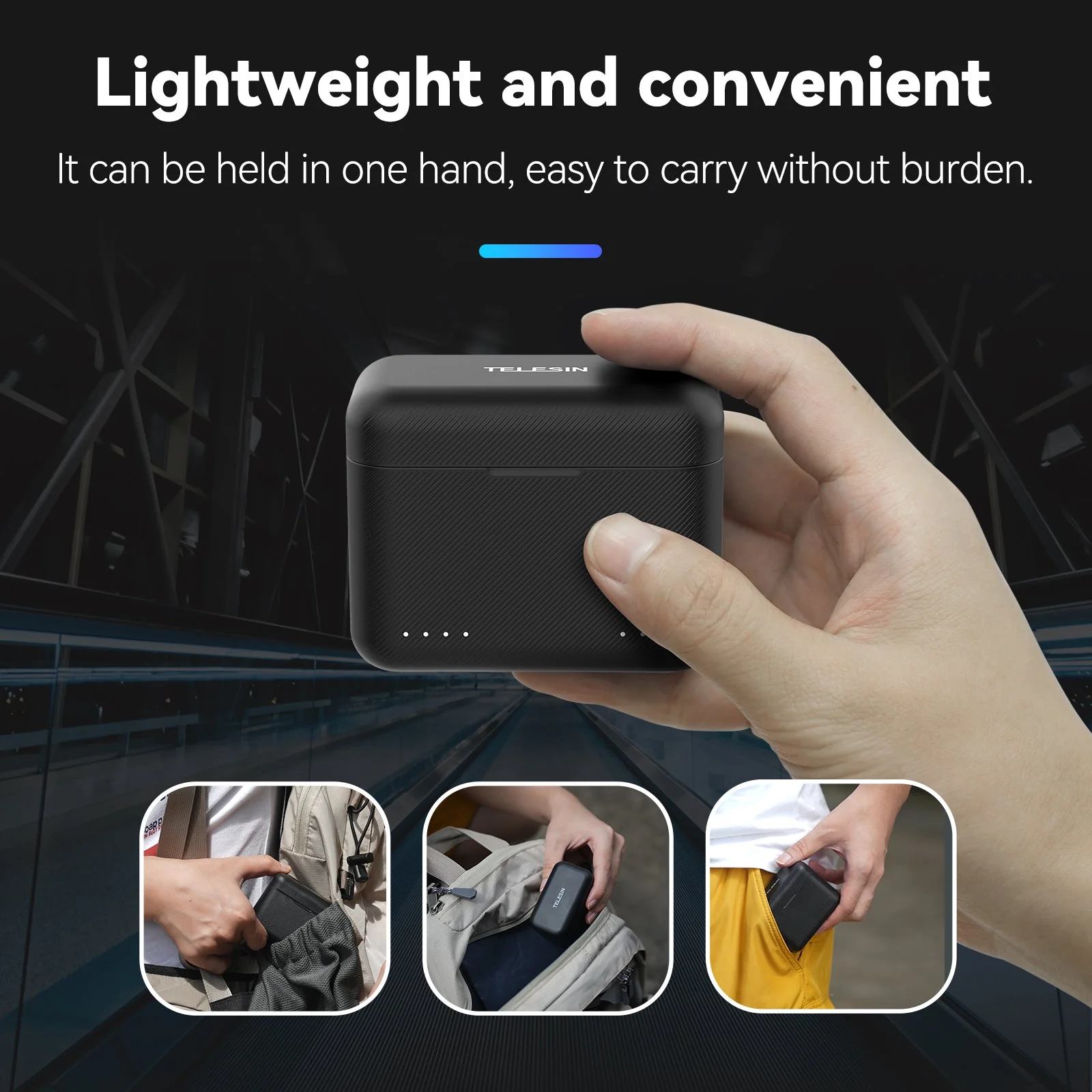 TELESIN Insta360 X4 dual card slot charging box - Image 6