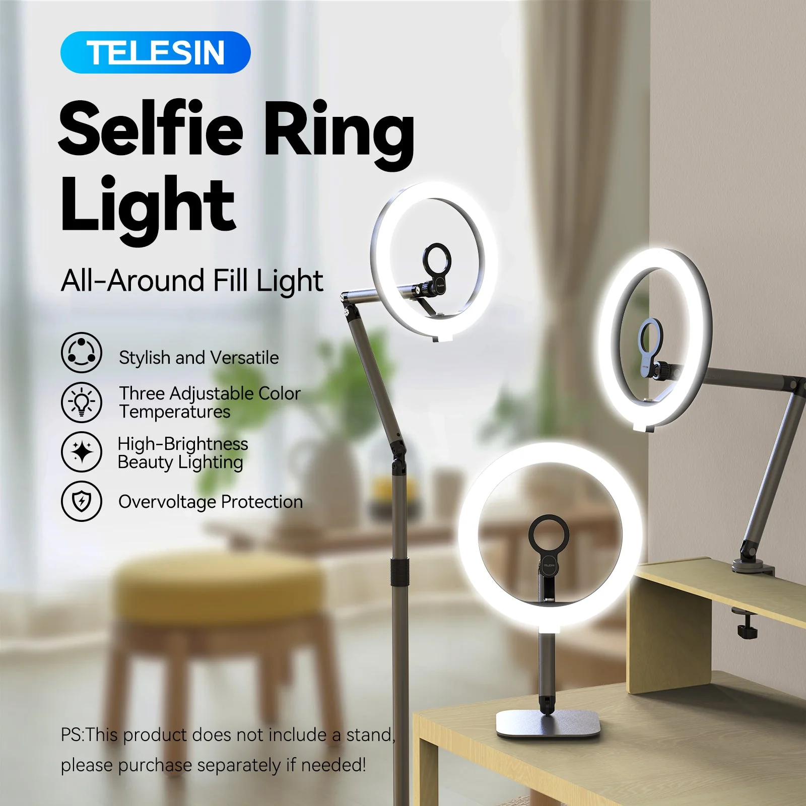 TELESIN Selfie Ring Light - Image 2